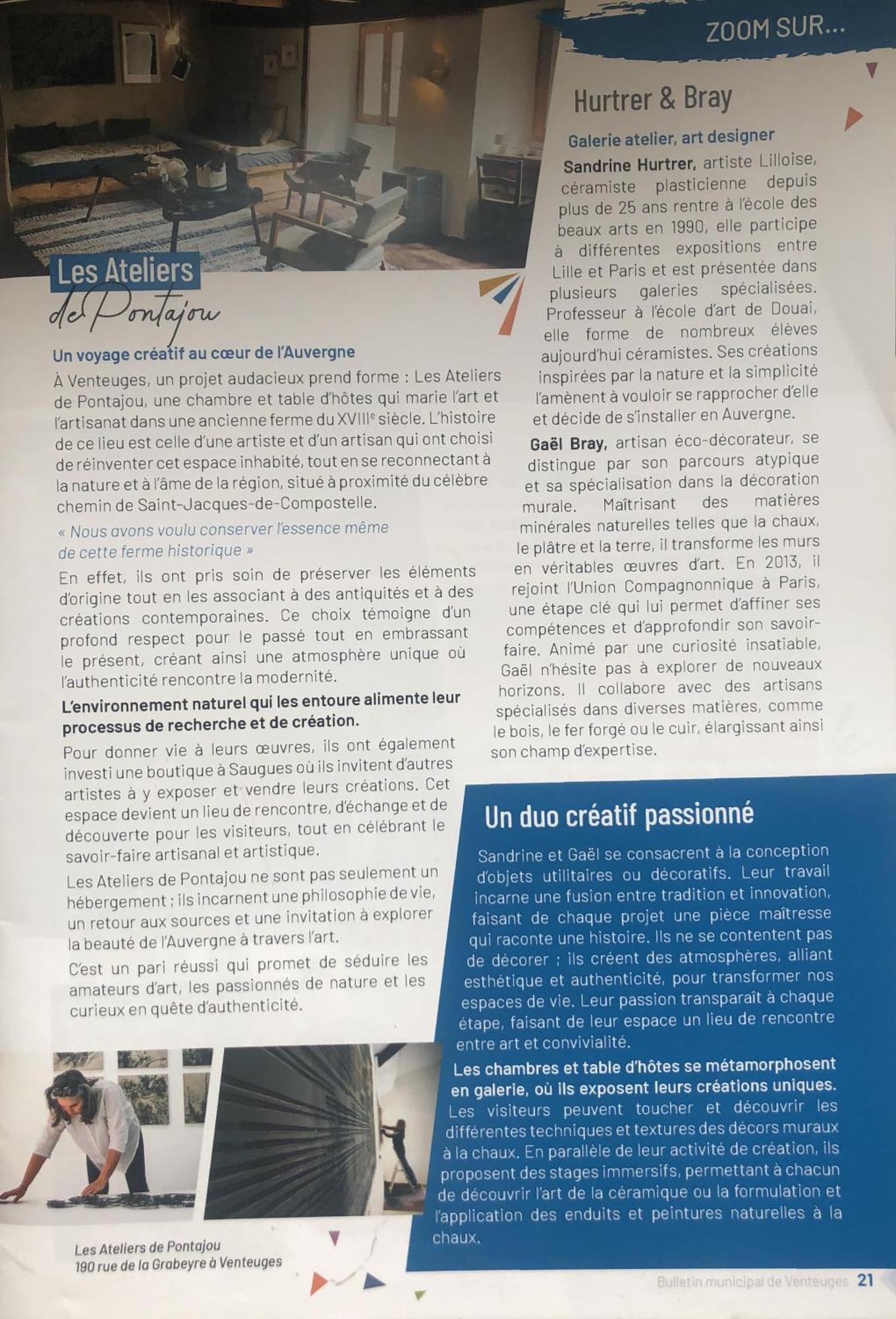 Chambres Et Tables D'Hotes - Les Ateliers De Pontajou - Pelerin Navette Gratuite A Saugues Venteuges Eksteriør billede